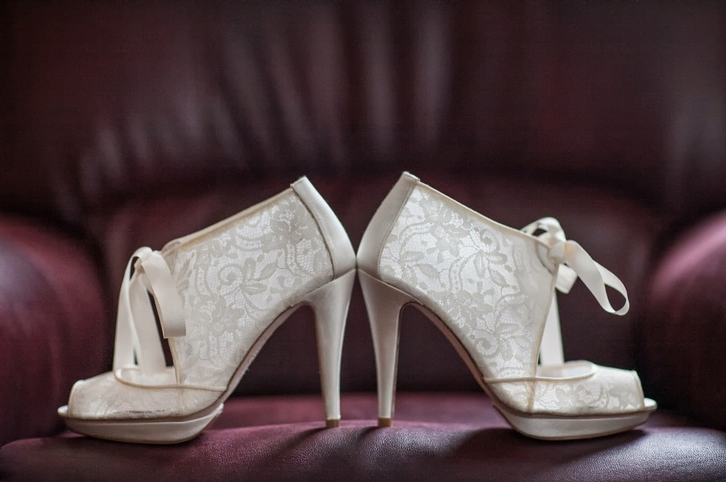 Свадебные туфли с открытым носом фото6