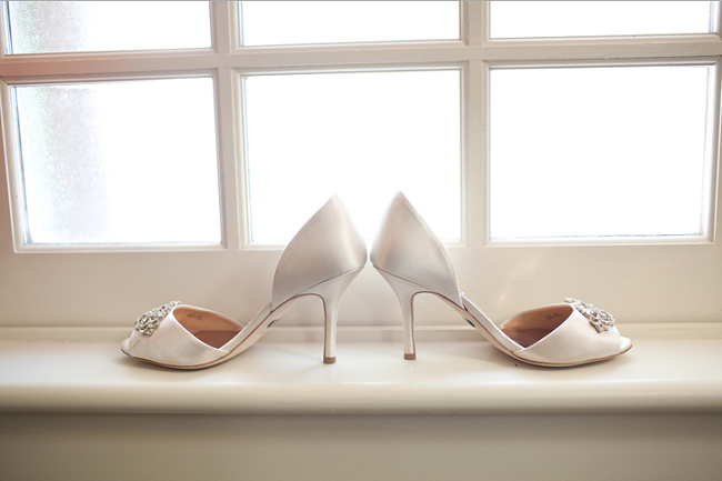 Свадебные туфли с открытым носом фото7