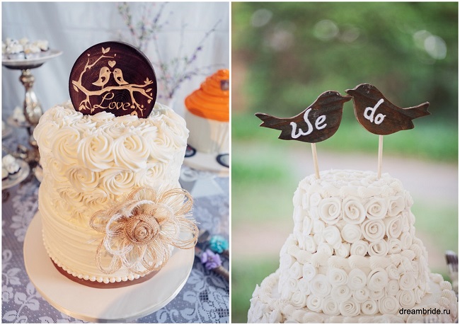 фигурки птички на свадебный торт