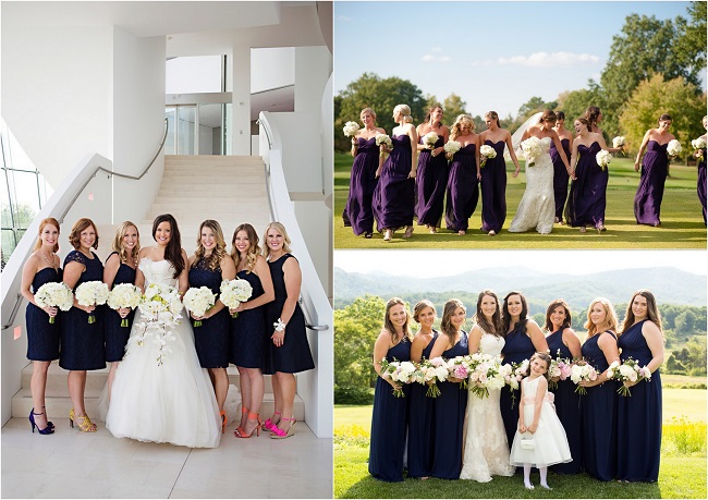 фиолетовый цвет платья для подружек невесты фото