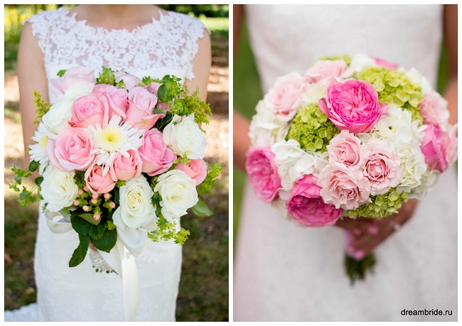 свадьба в розовом цвете букет невесты из розовых пионов и роз