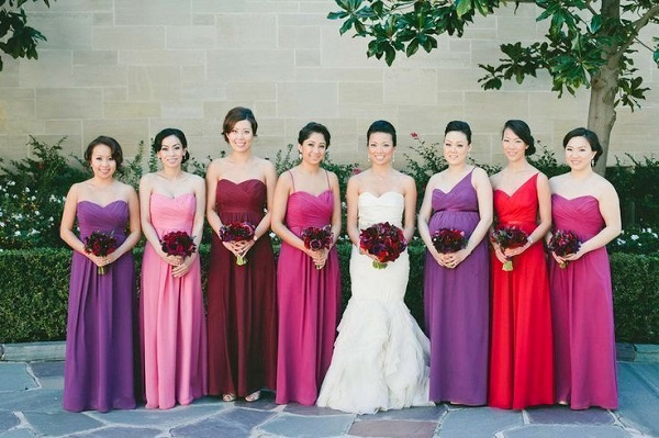 платья на свадьбу для подружек невесты фото