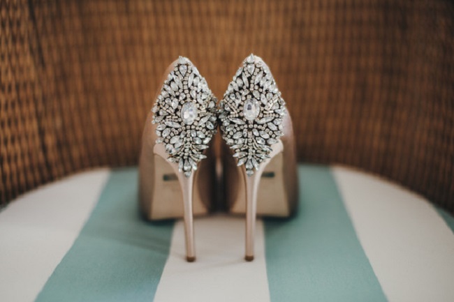 шикарные свадебные туфли на высоком каблуке фото