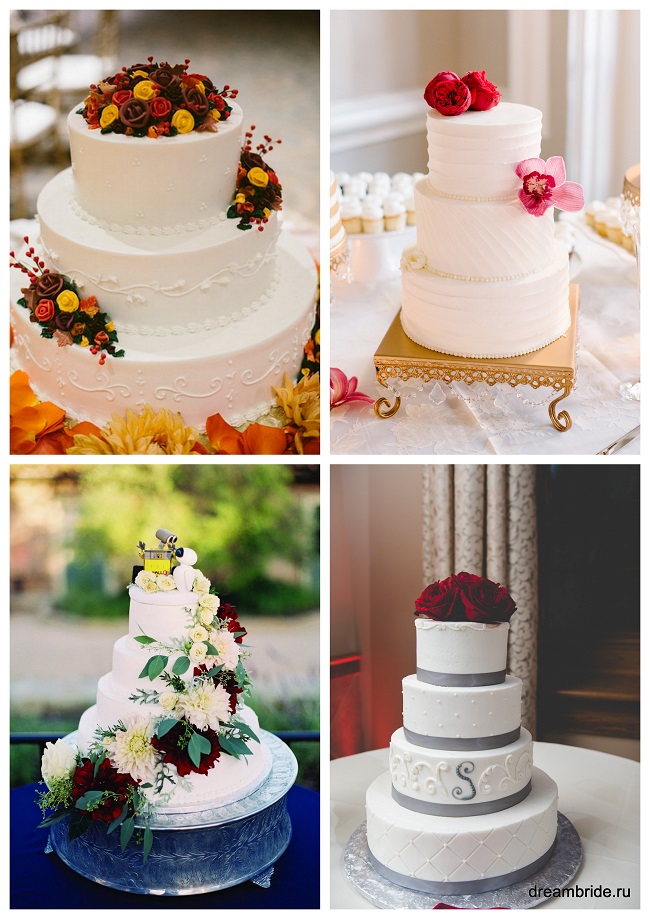 свадьба в бордовом цвете фото торт