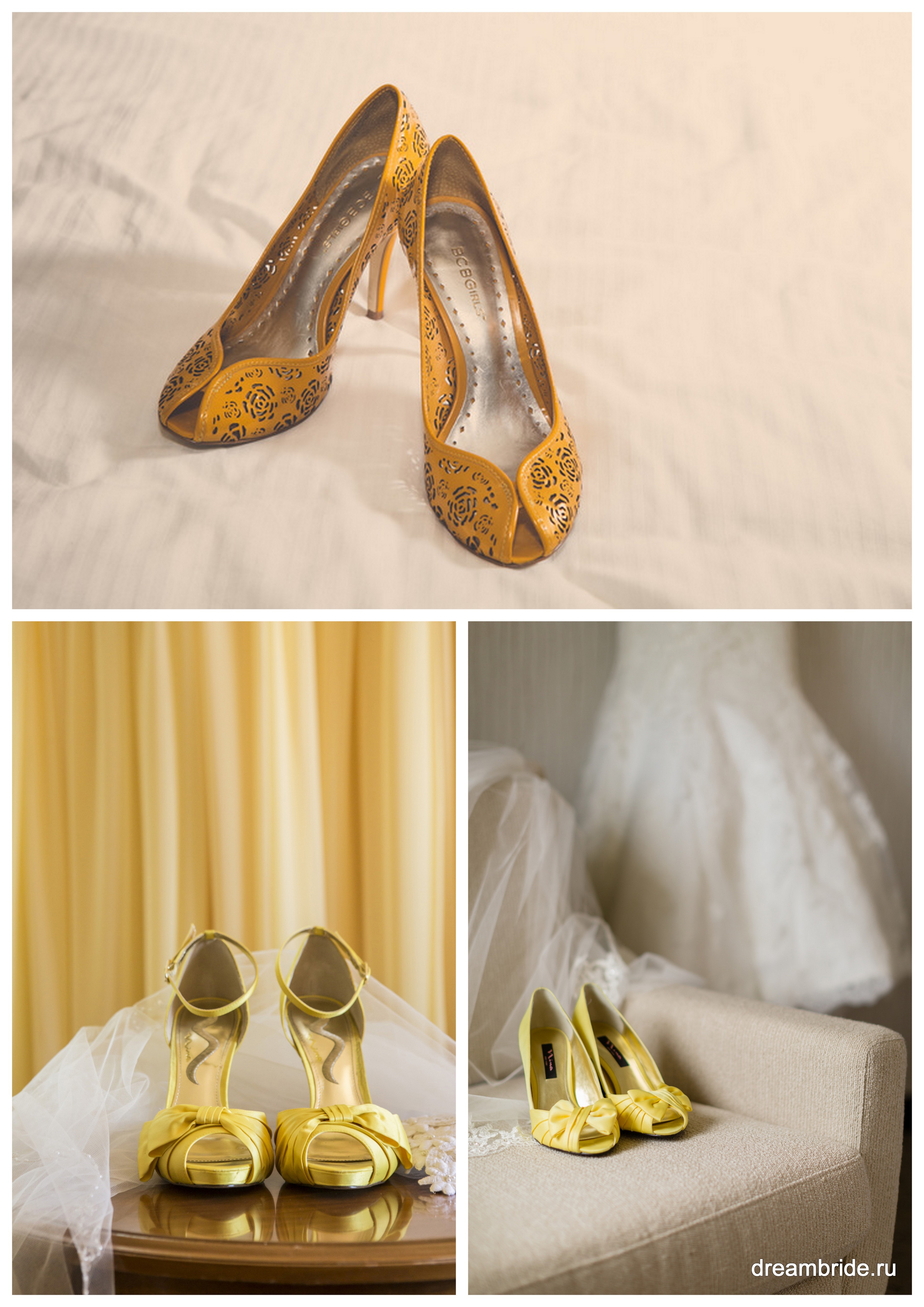 желтая обувь на свадьбу