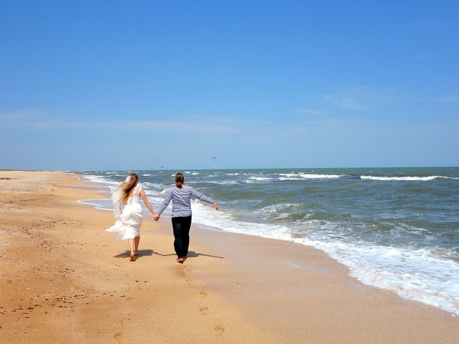 свадебные фотографии на море