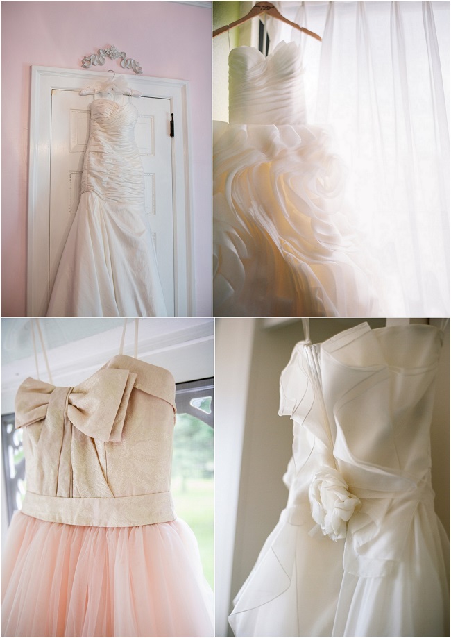 свадебные платья на вешалках фото
