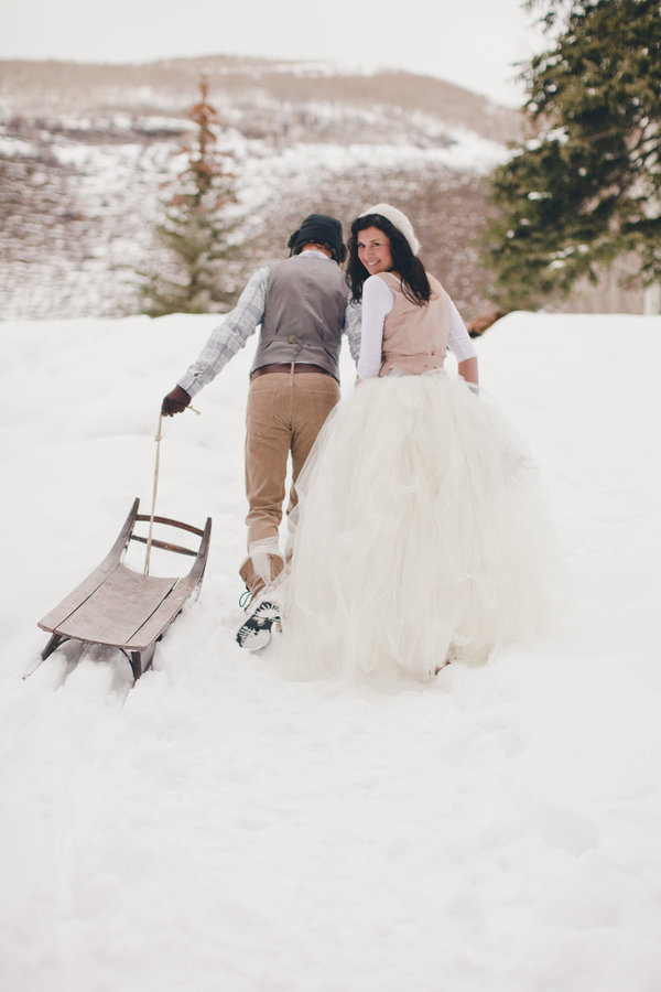 Свадебная фотосессия зимой