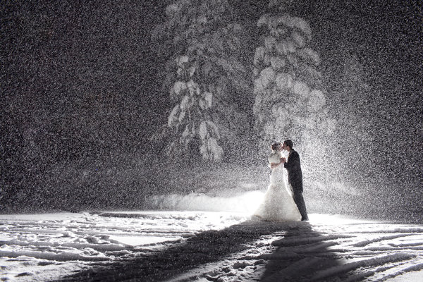 Идеи фотосессии свадьбы зимой