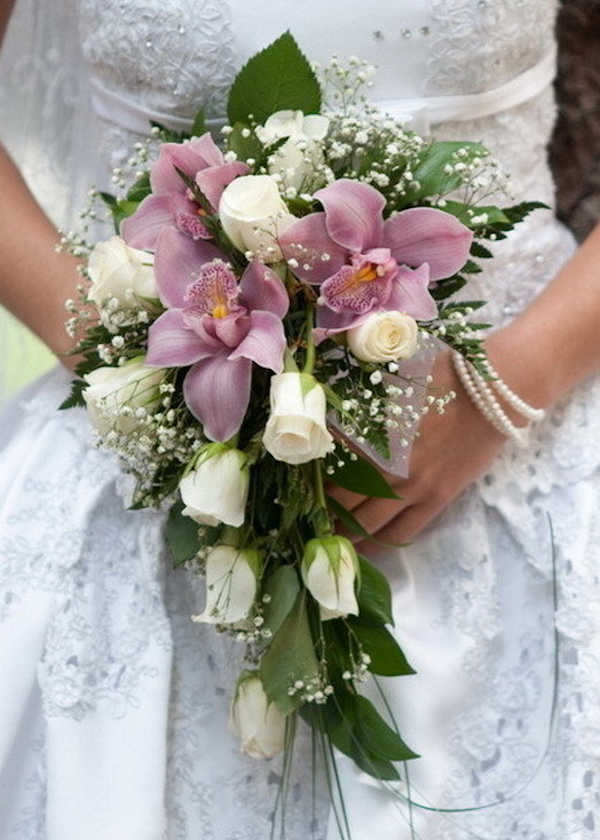Сиреневый букет невесты - 14 фото