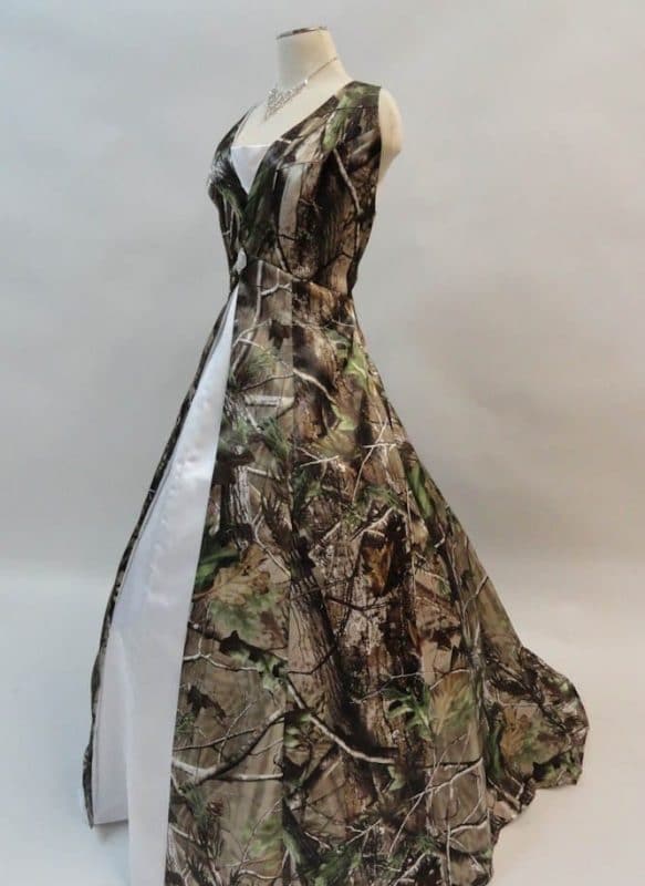 Камуфляжное свадебное платье, 23 идеи на любой вкус