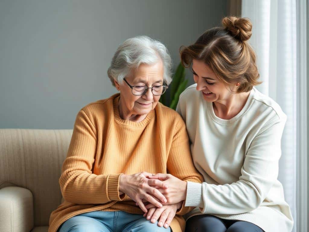 caregiver for an elderly personфото