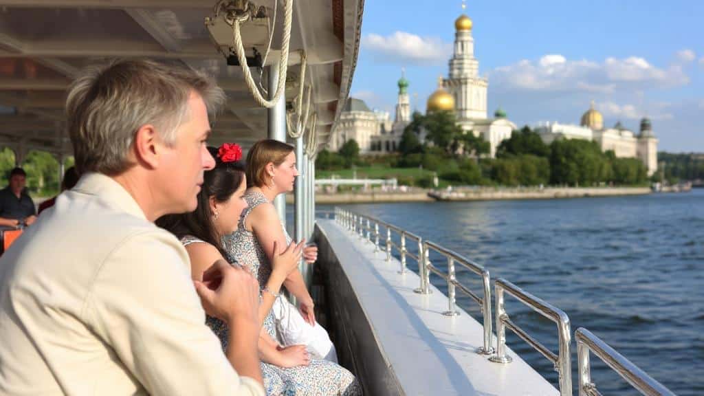 On a riverboat on the Neva.фото